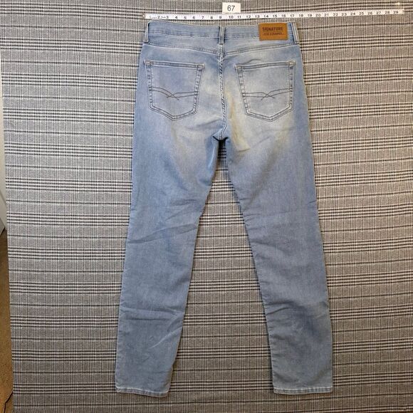 Signature Levi Strauss Men's Jeans Light Wash Denim Slim Fit Size 34x32 - Picture 1 of 8